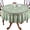 Green, variant on STAOEDU Round Green Lace Tablecloth. - for 4 People Table Seating