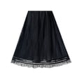 thumbnail image 5 of Girls Dress White And Black Chiffon Lace Cold Shoulder 8 Years, 5 of 7