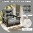 thumbnail image 3 of Kimunuk Outdoor Chair Cushions Set of 4, 42 x 21 x 5 in Non Slip Porch Swing Cushion Seat Back Cushions with Ties for Indoor Patio Rocking Chair, Light Grey, 3 of 8