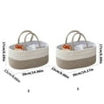 thumbnail image 3 of Large Capacity Baby Diaper Storage Basket Portable Nappy Organiser Case Container for Nursery and Car Item Store, 3 of 9