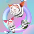 thumbnail image 4 of Mini Watch Fan Soft Natural Wind Foldable Cartoon Angel Wing Personal Watch Fan for Children, 4 of 10
