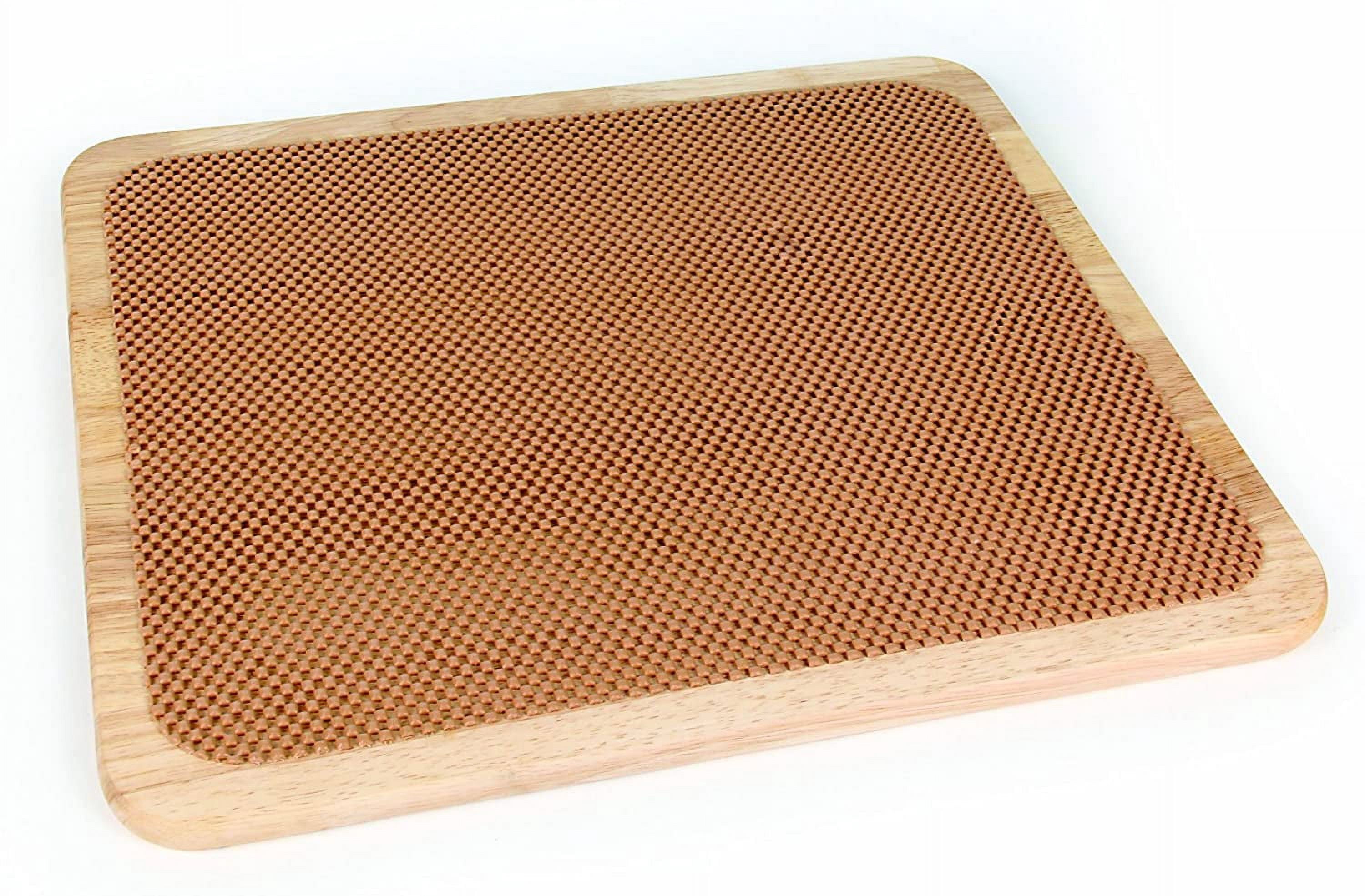 HJTER - Hardwood Cutting Board and Stove Topper with Non-Skid Backing, Includes Flexible Cutting Mat (43753)