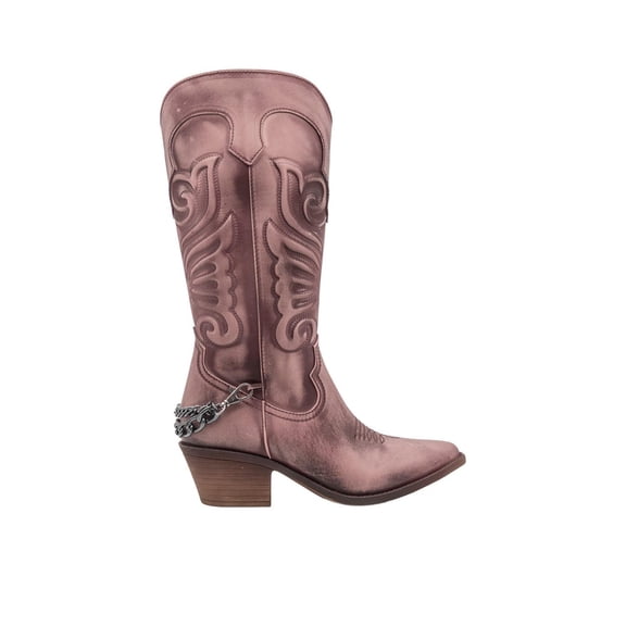 Botas Mujer Kipon Vaqueras Casual Formal rosa 24