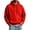 Red, variant on Essentials Hoodie Men Tactical Collar Long Sleeve Pullover with Pocket | Soft Essential Lightweight Sweatshirt for Fall Winter Workout Travel