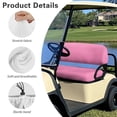 thumbnail image 6 of Uorisanigo Pink Printing Golf Cart Cushions Front Seat Decoration Golf Cart Replacement Front Seat Polyester Club Car Seats Covers Machine Washable Stay Cool, 6 of 7