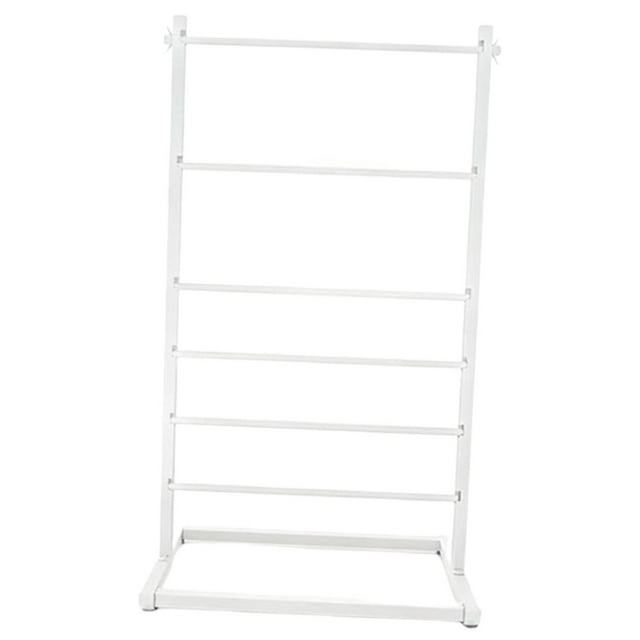 Rongfmy Ribbon Organizer 6 Layer Ribbon Holder for Craft Room Cake Shop Flower Store White