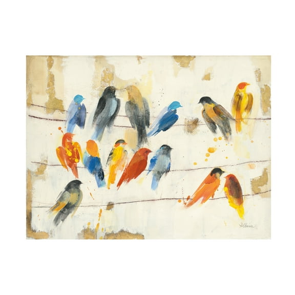 Albena Hristova 'Town Meeting' Canvas Art