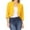 #1-Yellow, variant on Azrian Womens Jackets and Coats,Plus Size Women's Fashion Mid Sleeve Top Solid Color Casual Jacket Business Small Suit Women Suit Jacket on