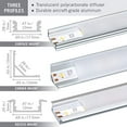thumbnail image 3 of Armacost Lighting 960051 Ruban Lumineux LED avec Diffuseur, Argent, 3 of 7