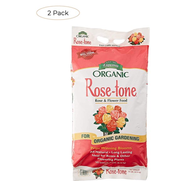 Espoma Rose Tone Organic Rose Fertilizer - For Roses and Flowers - 18-Pound — Outdoor & Indoor Plant Use, Easy Application