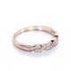 thumbnail image 4 of JeenMata Alianza de Boda con Diseño Infinito de Canal Pavé de Corte Redondo de 0,25 Quilates en Baño de Oro Rosa de 18 K sobre Plata, 4 of 5