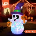 thumbnail image 2 of Fantasma inflable de Halloween de 150 cm de Joiedomi con luces LED, 2 of 8
