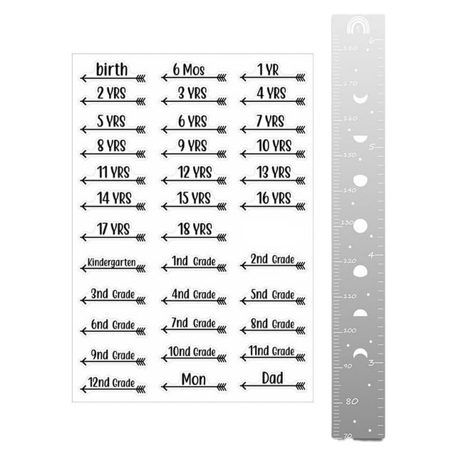 Clearance! beishanbush Measuring Tools Growth Growth for Wall Growth for Wall Children'S Growth Puzzle Growth Foldable Height Measuring One Size Multi-Color