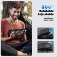 thumbnail image 6 of For iPad Air 13 inch Case (2025 M3/2024 M2), 360 Rotating Shockproof Cover with Stand, Screen Protector, Shoulder Strap, Black, 6 of 7