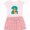 Pink With Stripes, variant on Inktastic 2nd Birthday Jungle Theme Girls Toddler Dress