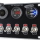 thumbnail image 4 of Panel de interruptor de palanca multifunción de 5 bandas 12 V/24 V Sunnimix a prueba de agua Luz roja, 4 of 6