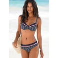 thumbnail image 4 of LASCANA Women's Pattern Classic Bikini Swimsuit Bottom Contrast Stripe, 4 of 6