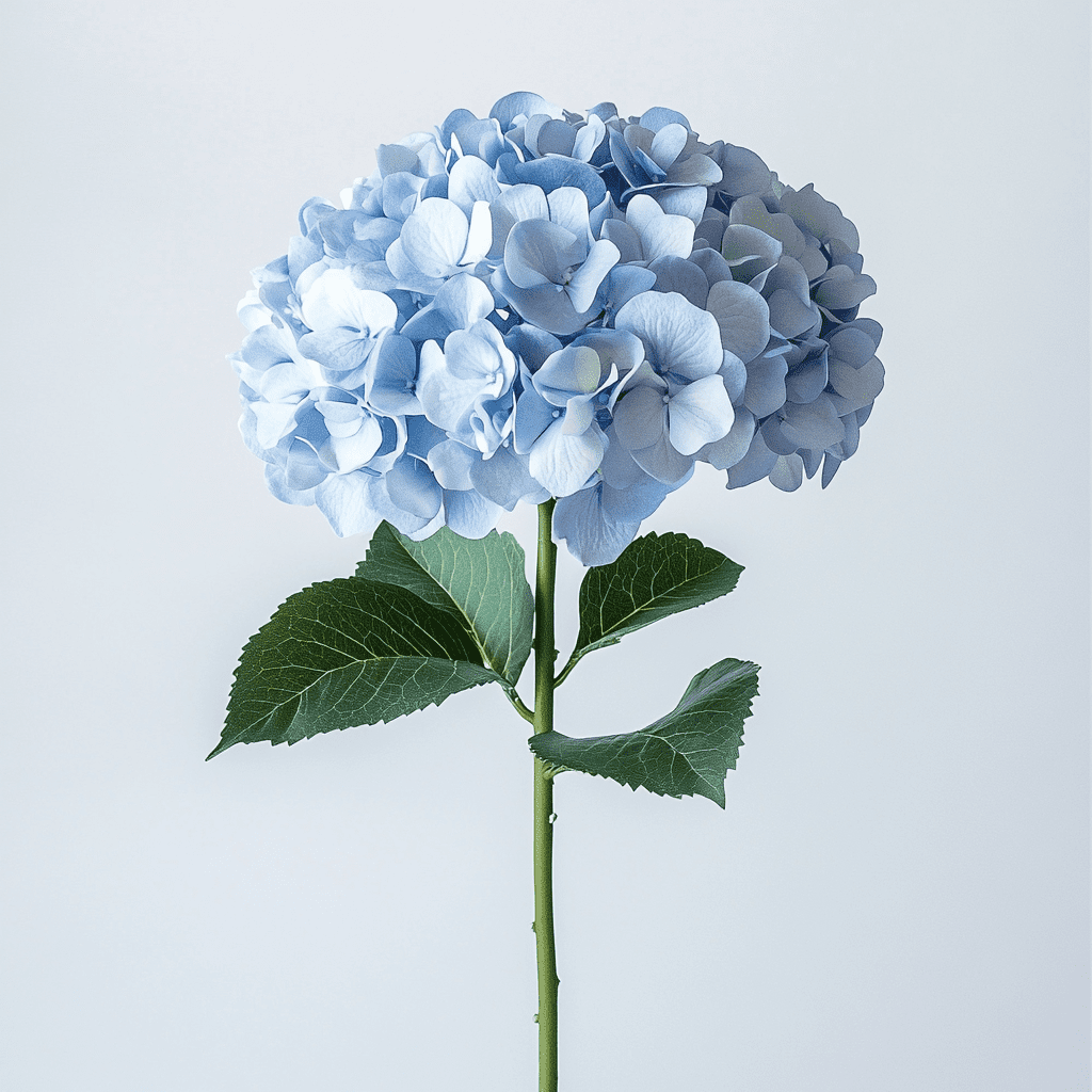 10 Blue Hydrangea Flowers- Beautiful Fresh Cut Flowers- Express Delivery