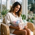 thumbnail image 7 of LEHOZIHEQ Extra Large Wicker Baskets with Handles, Hyacinth Basket, Baskets for Organizing, Water Hyacinth Storage Basket, Wicker Storage Baskets for Shelves, Woven Baskets, 7 of 7