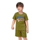 thumbnail image 1 of Ropa Para Bebé (Niño O Niña) Traje Para Niño Pequeño Mameluco De Gran Tamaño Camisas Pantalones Cortos Bandera Americana Retro Ropa A Juego Verde Odeerbi LM103-9912, 1 of 9