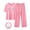 Hot Pink, variant on BUIGTTKLOP Pajama Set for Women Built in Bra Short Sleeve Tops High Waisted Lounge Pants 2 Piece Outfits Cozy Loungewear