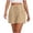#290-Khaki, variant on Women's Faux Linen Shorts Washed Wrinkle Solid Color Drawstring Elastic Waist Button Decor Pocket Casual Summer Short Pants for Beach Vacation