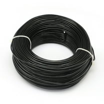 250 g Round Anodized Aluminum Wire Flexible Craft Wire for Beading Jewelry Doll Craft Making Black 22 Gauge 0.6mm 280m/250g(918.6 Feet/250g)