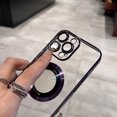 thumbnail image 2 of Luxury For Magsafe Plating Magnetic Phone Case For iPhone 15 11 12 13 14 Pro Max Plus 15 Ultra Wireless Charge Cover Clear Cases, 2 of 7