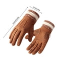 thumbnail image 2 of PMVFHDE Mens Gloves Winter Warm Outdoor Cycling Sports Windproof Padded Thickened Screen, 2 of 7