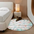 thumbnail image 2 of Small Round Rug 3Ft Washable Non-Slip, Beach Coastal Circle Area Rugs for Living Room Bedroom, Summer Coral Starfish Nautical Ocean Retro Indoor Floor Mats Carpet Runner for Home Decor, 2 of 8