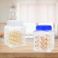 thumbnail image 5 of A1 Unlimited Plastic Containers with Colored Screw-Top Lids 32 oz, Reusable Clear Multi-Use Canisters Home Kitchen Food Keeper Jar Storage Organizer Pantry Favors, Set of 4 (Colors may Vary), 5 of 7
