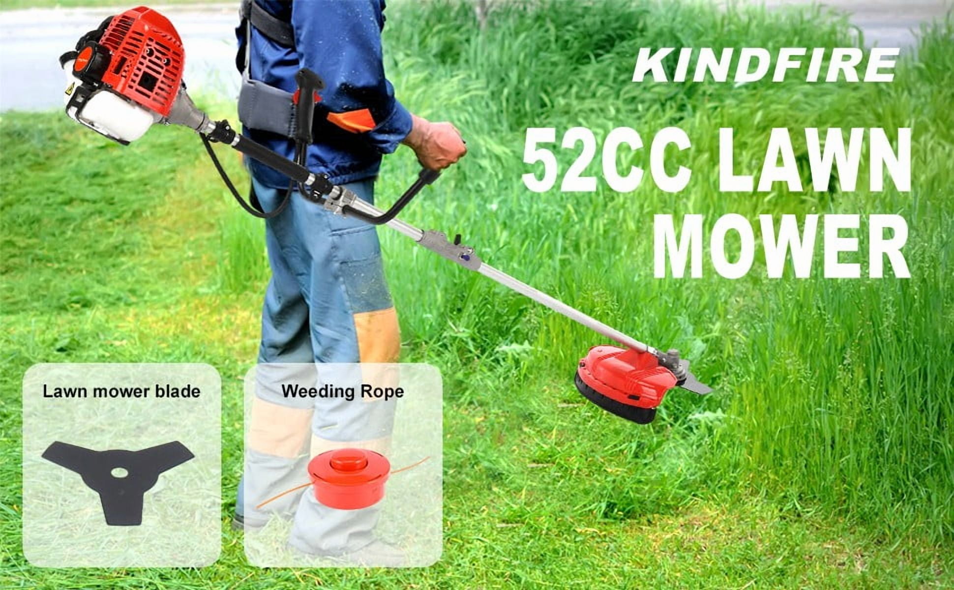 Seipouy 2025 New Gas Weed Trimmer, 2 in 1 Cordless Lawn Mower,52CC Weed Trimmer, 2-Stroke Gas Hedge Trimmer Multi-Functional Trimming Tool for Outdoor Grass and Garden Bush