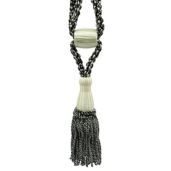 DECOPRO Beautiful Curtain & Drapery Tassel Tieback, Adjustable Cord Length with Elegant Bullion Design, Tassel Length 5 1/2" (14cm), Spread 24" (61cm) # TBC055SPR24, #PR23 Sold Individually