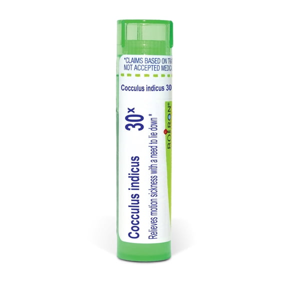 Boiron Cocculus Indicus 30X, Homeopathic Medicine for Motion Sickness With A Need To Lie Down, 80 Pellets