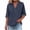 ZA-Navy linen shirts for women, variant on QETYUW 3/4 Length Sleeve Shirts for Women V Neck Cotton Lined Tops Solid Color Summer Casual Tshirts Beach Vacation Tshirt
