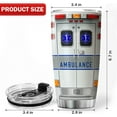 thumbnail image 6 of Ambulance Tumbler Stainless Steel Coffee Cup With Lid 20oz Medical Themed EMS Gifts For Insulated Mug EMT Emergency Medical Technician Gifts For Coworkers Women, 6 of 6