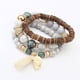 thumbnail image 1 of Pulseras para mujer, regalos para mujer, pulseras de cuentas multicapa, pulsera multicolor florida, pulsera WH, 1 of 3