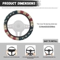 thumbnail image 5 of Uorisanigo American Flag 15 Inch Steering Wheel Cover Fashion Car Wheel Covers for Women Non Slip Car Steering Wheel Protector with Elastic Edge Replacement Car Accessories Gift for Friends, 5 of 8