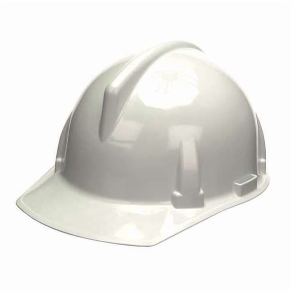 Msa Safety Hard Hat,Type 1, Class E,Ratchet,White 475385