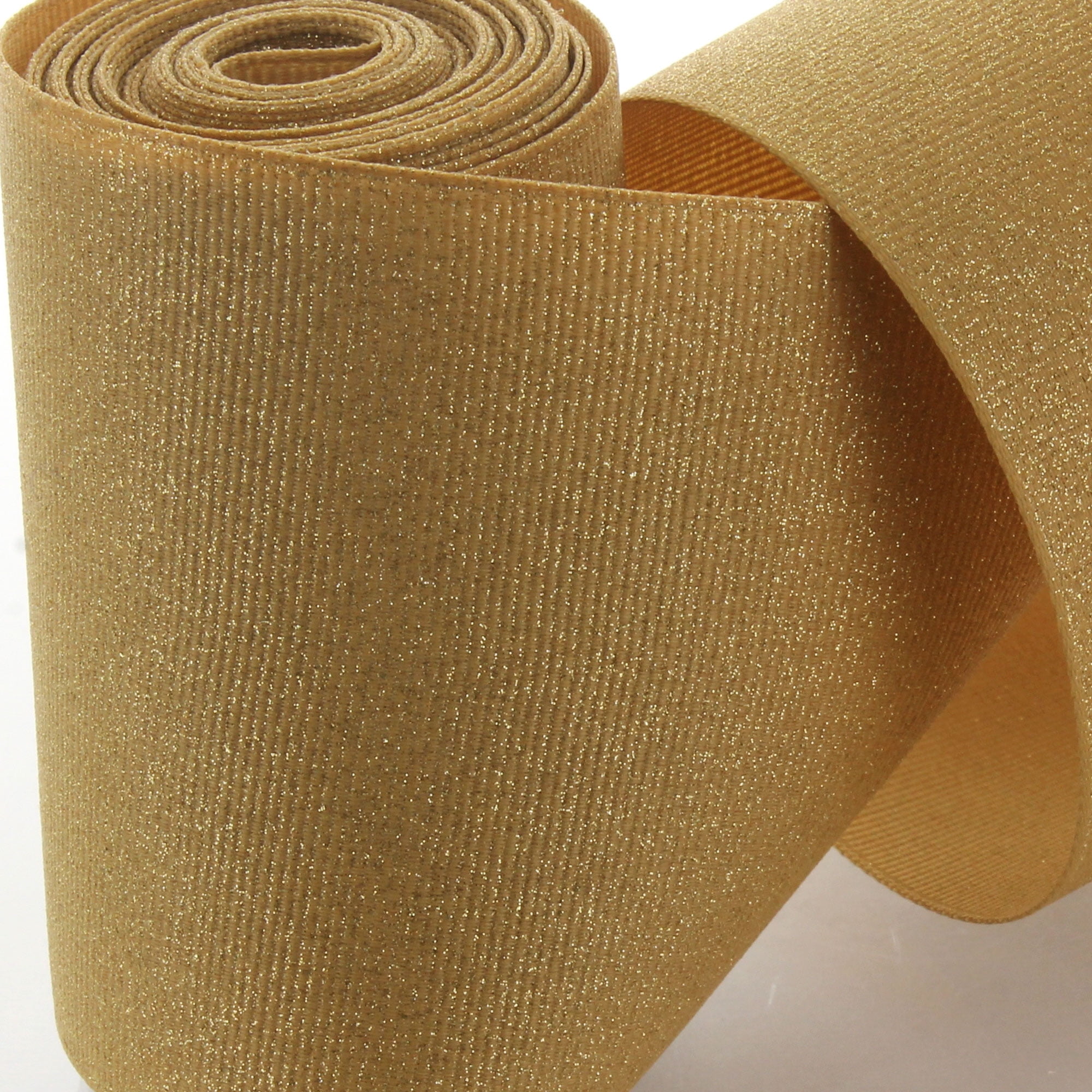 HBC 2.25" Dazzle Grosgrain Glitter Ribbon 613 Black 100 Yards
