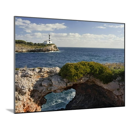 East Coast Lighthouses - Spain, Majorca, East Coast, Lighthouse of Portocolom, Punta De S'Homonet Wood Mounted Print By Rainer Mirau