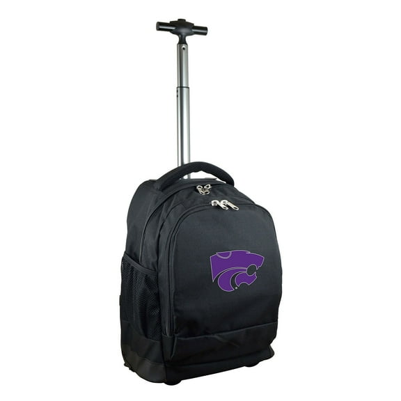 Black Kansas State Wildcats 19'' Premium Wheeled Backpack