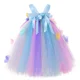 thumbnail image 5 of Vestido de tul con tutú de hada de flores pastel para niña, vestidos de princesa para niña de flores para bodas, vestidos de desfile, vestido de fiesta de cumpleaños para niña, 5 of 5