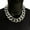 A, variant on Necklaces & Pendants Funny Silver Necklace for Men Women Chain 80s 90s Rapper Punk Hop Jewelry Accessory