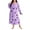 Purple, variant on WTXUE Nightshirts & Gowns | Lingerie Plus Size Womens Nightdress Short Sleeve Comfy Cat Sleepdress | 1 Piece Black XXL