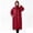 Red, variant on Rain Ponchos For Women, Zip-Up Long Sleeve Hooded Raincoat Reusable Lightweight Rainwear Hoodies Jackets With Pockets