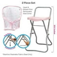 thumbnail image 3 of Adora Durable Pastel Pink Hearts Baby Doll High Chair 20.5” Suits Most Stuffed Animals, Plush Toys, and Dolls up to 16 inches Birthday Gift For Ages 3+, 3 of 6