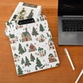 thumbnail image 5 of FORMRS A4 Clipboard Folder with Pen Holder Horizontal Foldable School Office Binder, Brown Christmas House, 5 of 9