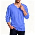 thumbnail image 6 of yillto Mens Big and Tall Tshirts Long Sleeve V Neck Basic tee Summer Casual Plain Loose Shirts S-5XL, 6 of 6