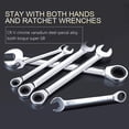 thumbnail image 2 of CHOK Wrench Ratchet Metric Wrench Spanner Set Head Mm Dual Ratcheting Spanner Gear 10Mm 8Mm Set 6 Tightspaces 7 Wrenches, 2 of 6